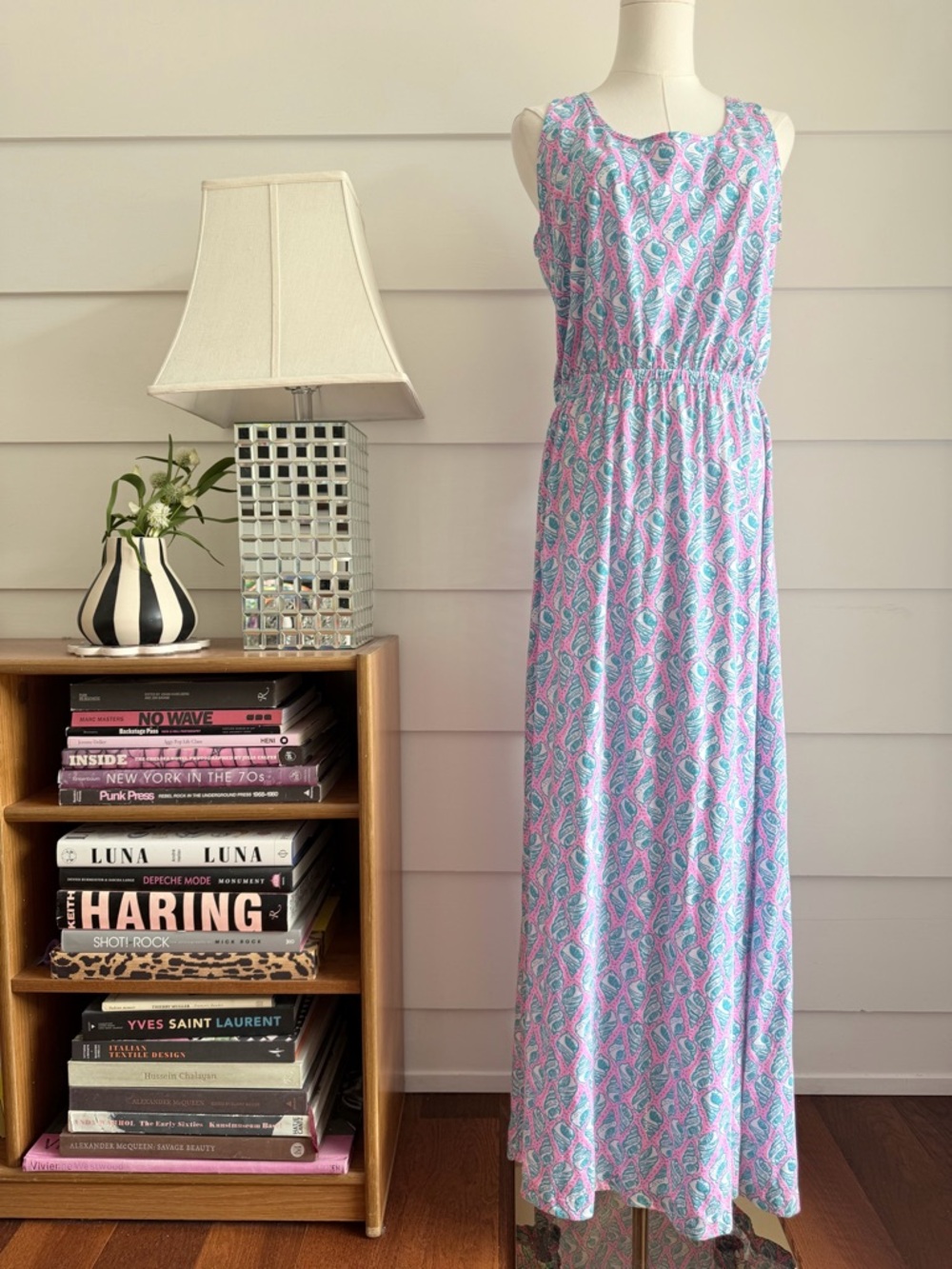 Lilly Pulitzer Seashell Print Maxi Dress Cover Up size L